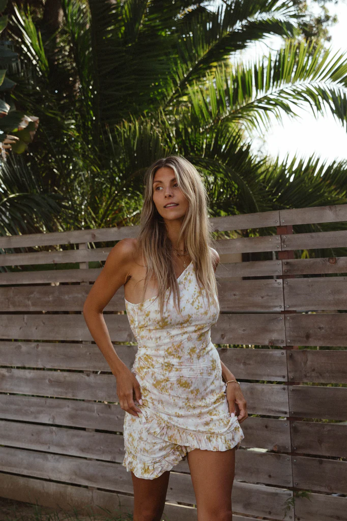 Amuse Society Oasis Dress - Chartreuse