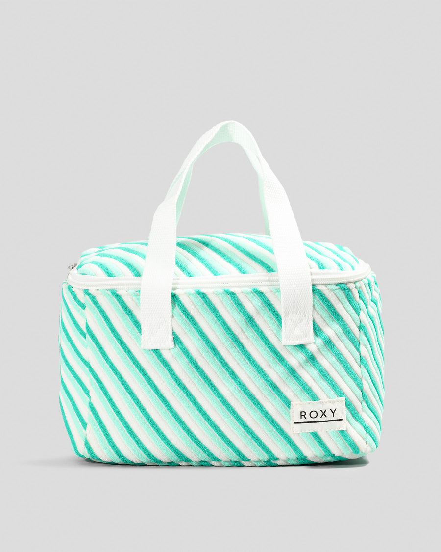 Roxy Puzzled Driftwood  Small Cooler Bag - Beach Glass Mini Stripe