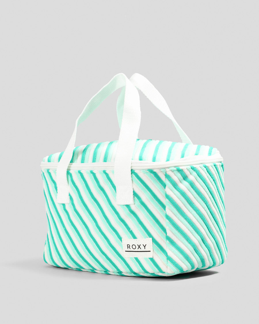 Roxy Puzzled Driftwood  Small Cooler Bag - Beach Glass Mini Stripe