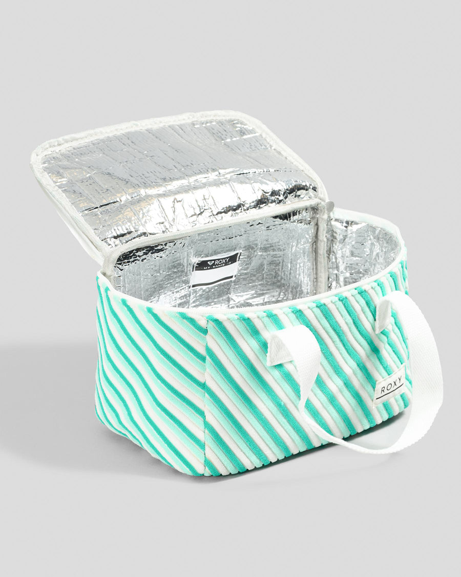 Roxy Puzzled Driftwood  Small Cooler Bag - Beach Glass Mini Stripe