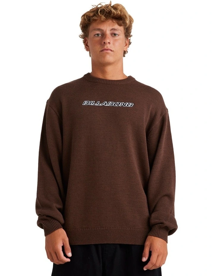 Billabong Warped Knit Sweater - Brown