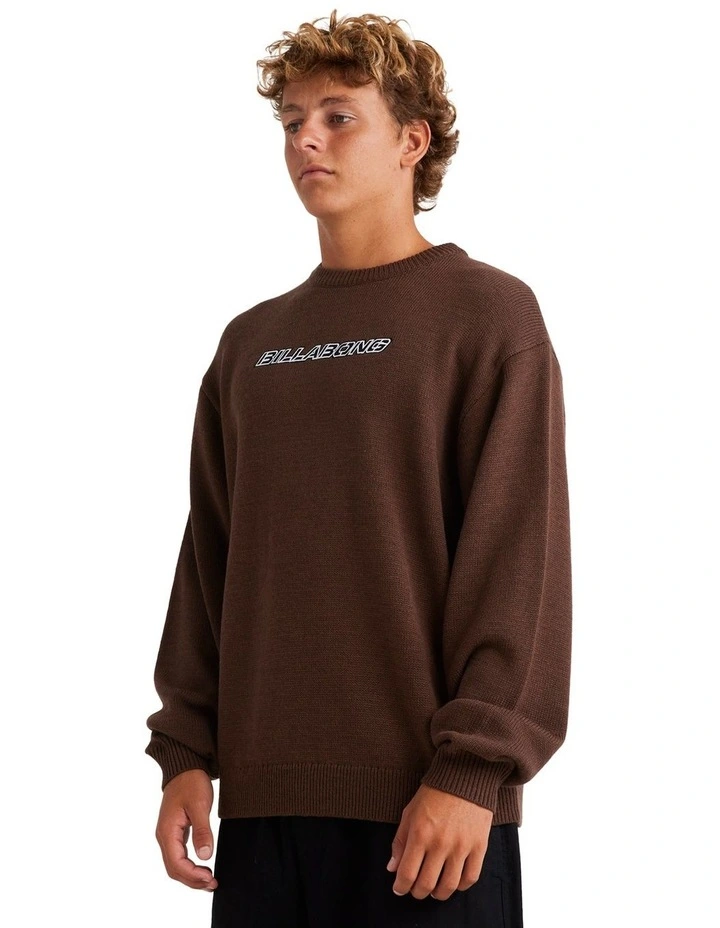 Billabong Warped Knit Sweater - Brown
