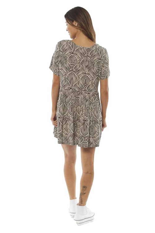 Sisstrevolution Don't Speak Knit SS Dress - Black Fade