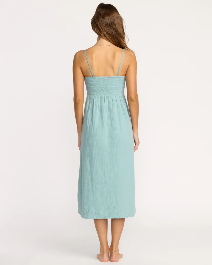 Billabong Off The Coast  Dress - Blue Fog