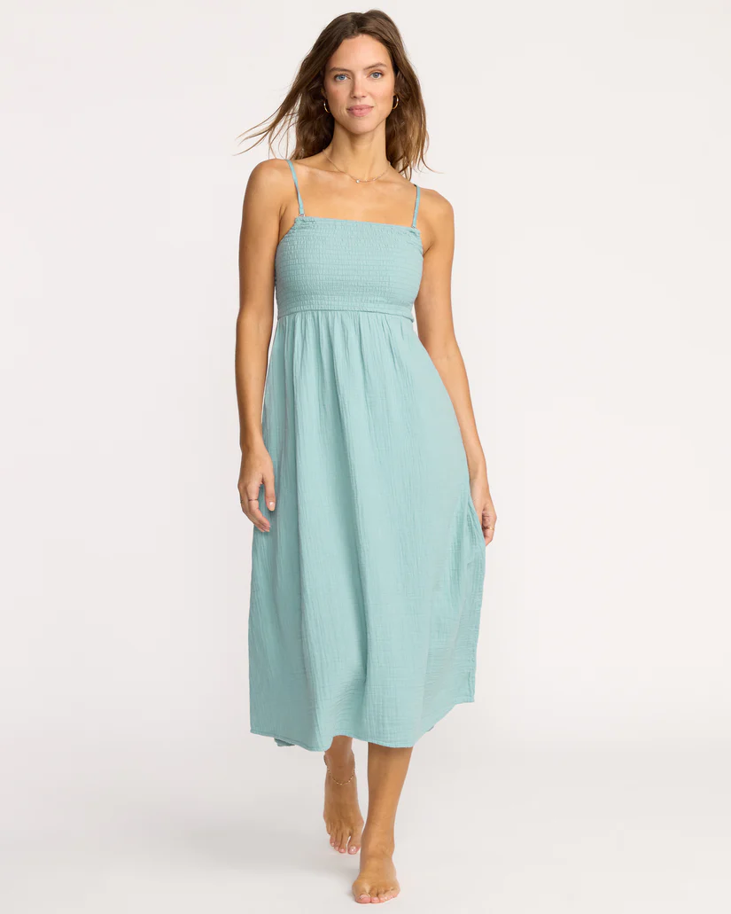 Billabong Off The Coast  Dress - Blue Fog