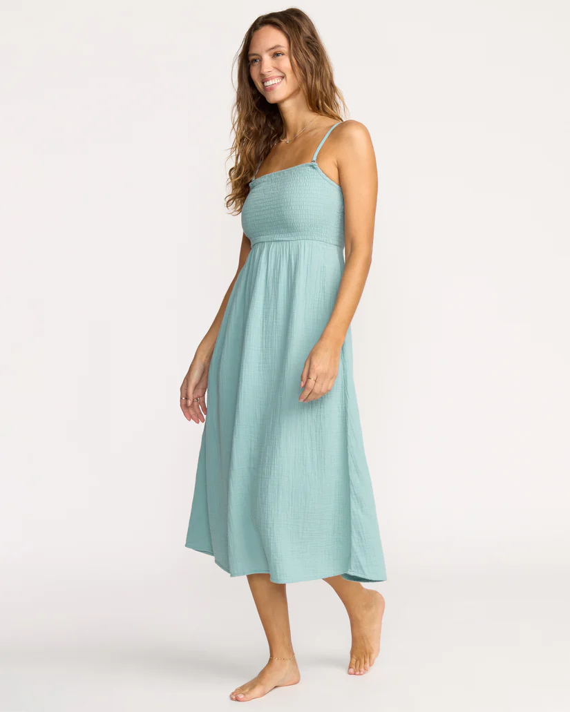 Billabong Off The Coast  Dress - Blue Fog