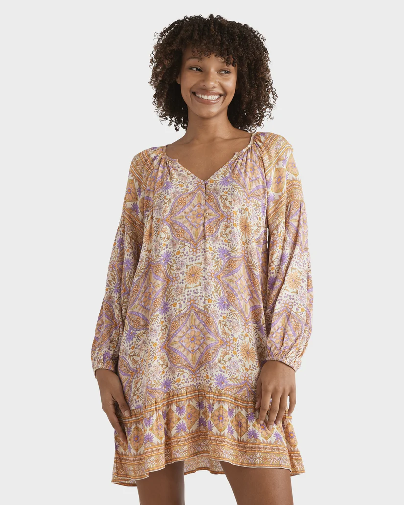 Billabong Sun Just For You  Dreamer  Mini  Dress -  Sunstone