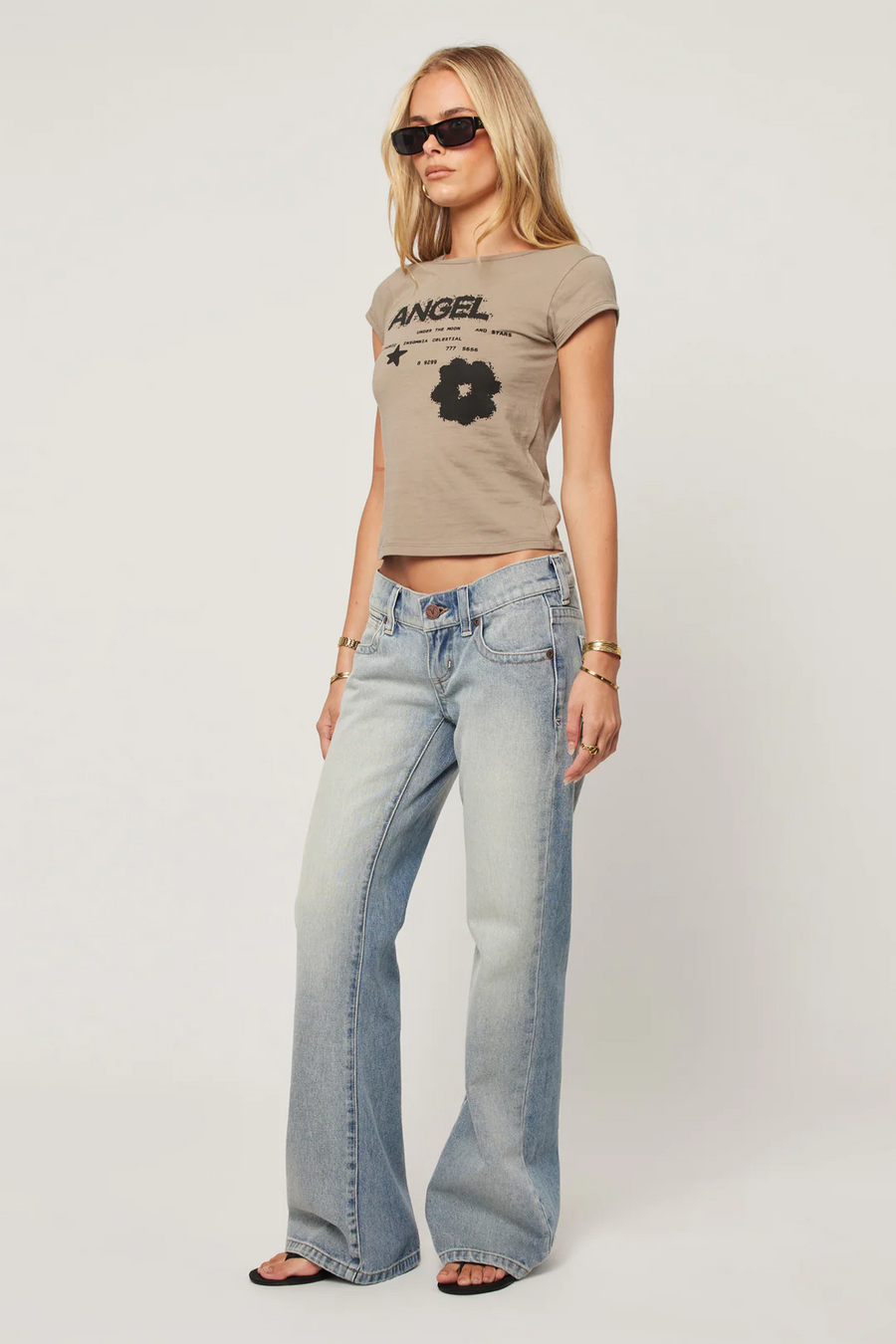 Abrand Y2K Baby Tee - 309 Olive