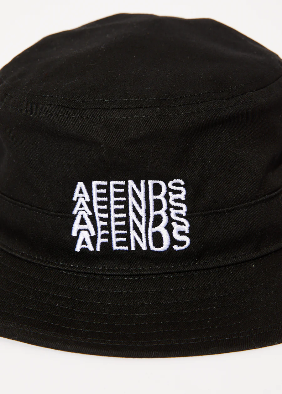 Afends Limits Bucket Hat  - Black