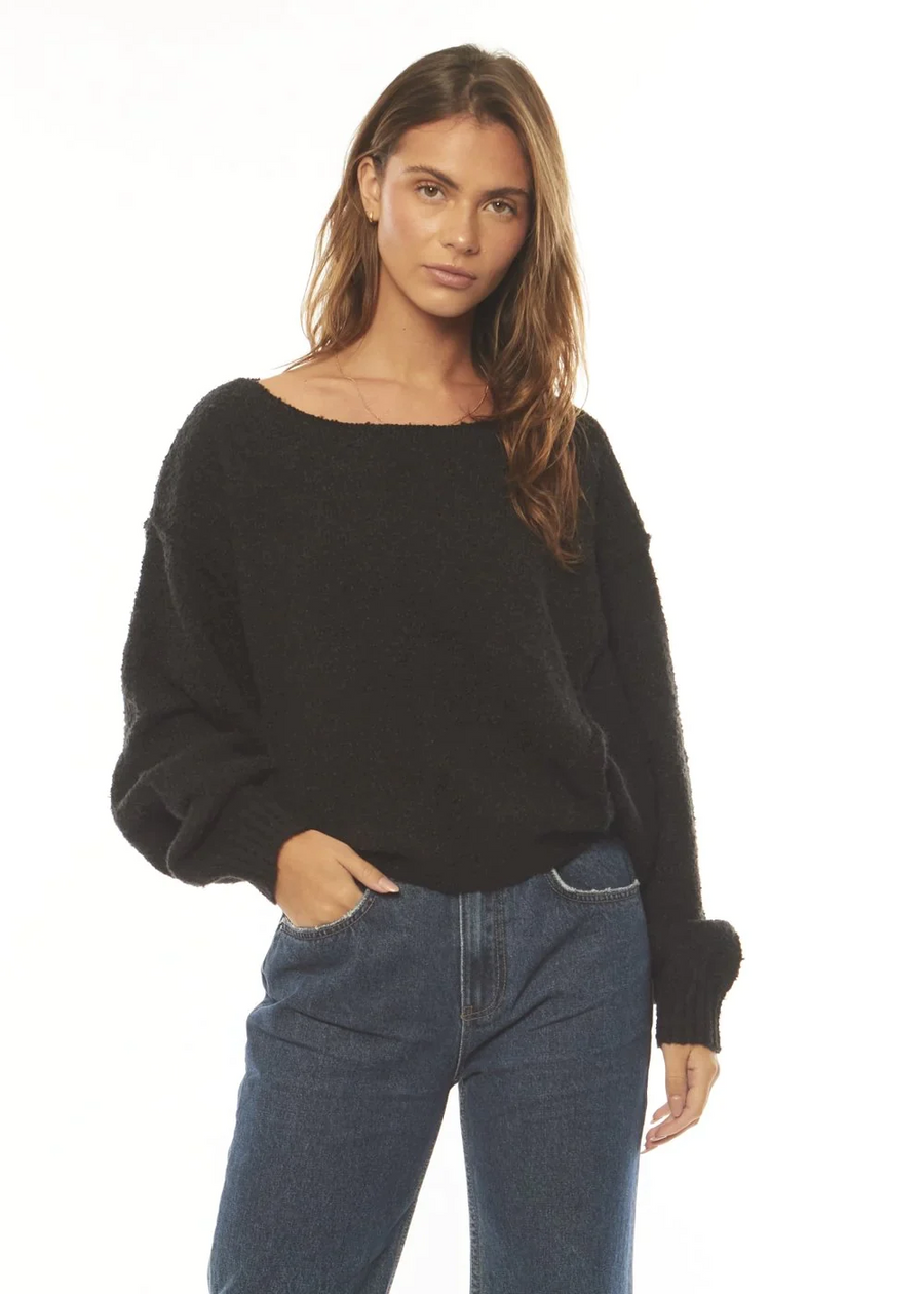 Amuse  Wildcard LS Sweater - Washed Black
