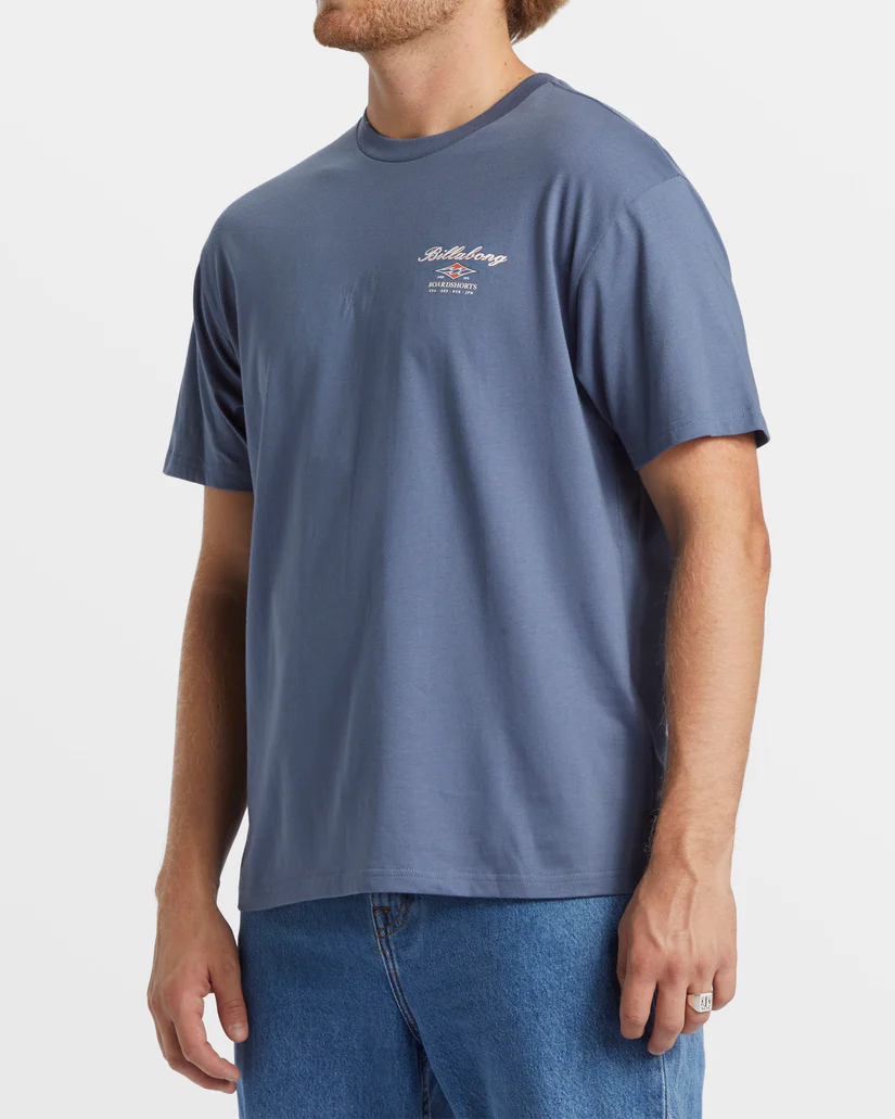 Billabong Crossboard  SS  Tee - Slate Blue