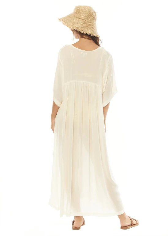Amuse Francie SS Woven Dress - Vintage White
