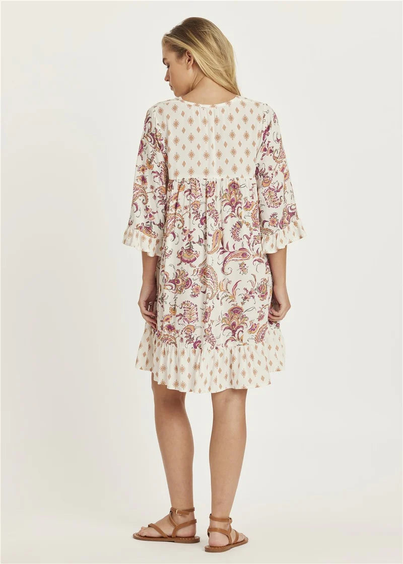 Amuse Society Spring Fling Woven Mini Dress - Sandy