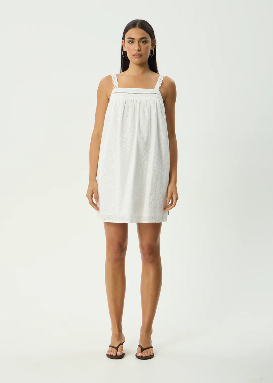 Afends Kindred  Mini Dress - White
