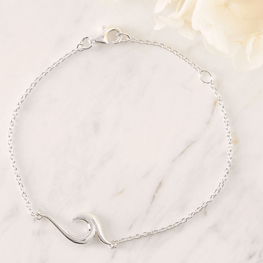 Midsummer Star Ocean Wave Bracelet - Silver
