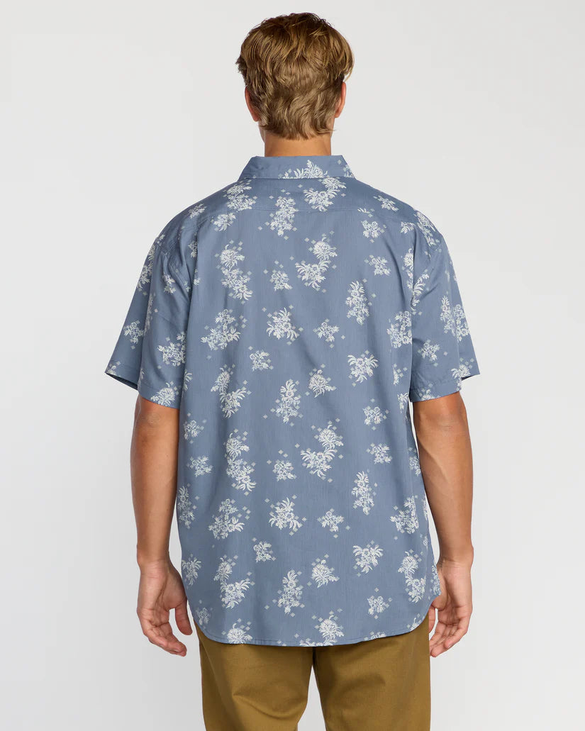 Billabong Sundays Mini SS Shirt - Steel Blue