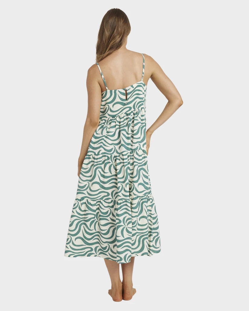 Billabong All The Waves Lost Love Dress - Evergreen