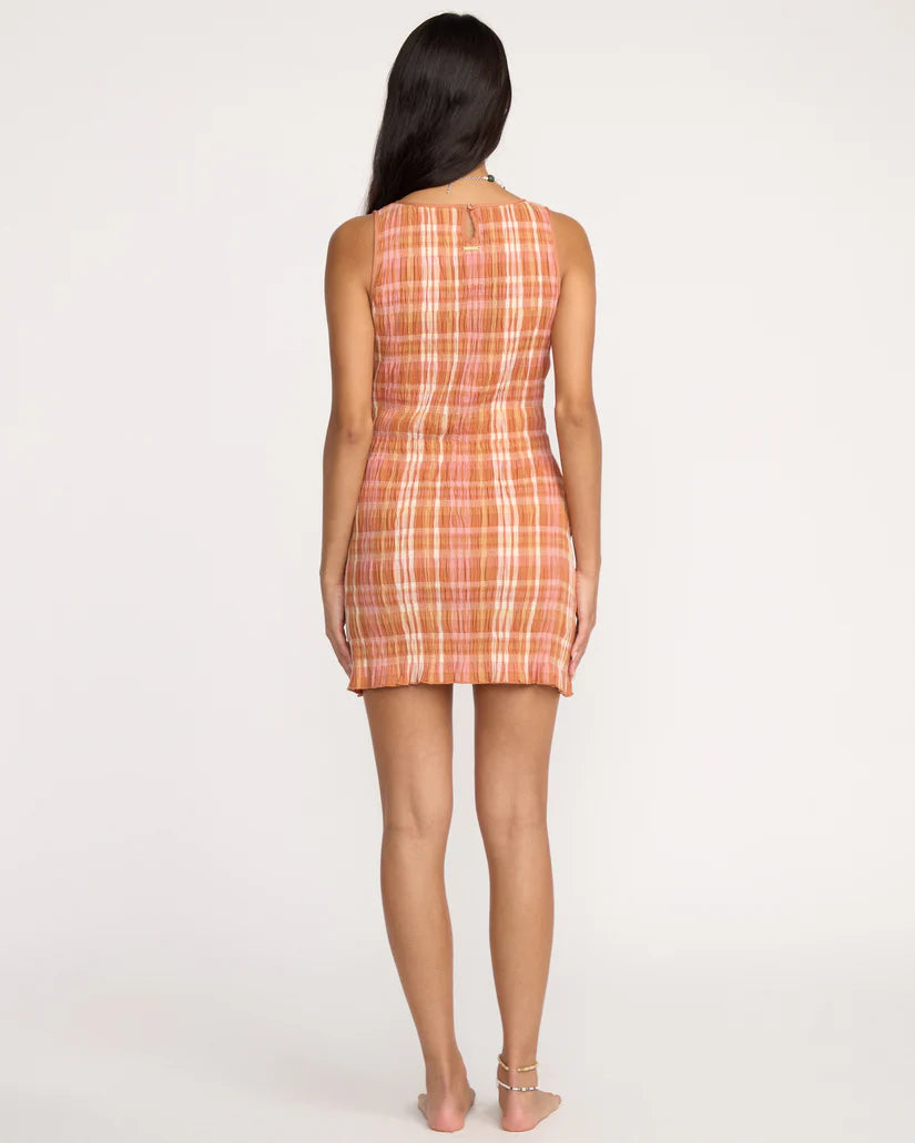 Billabong Check Me  Out Dress - Sunburnt