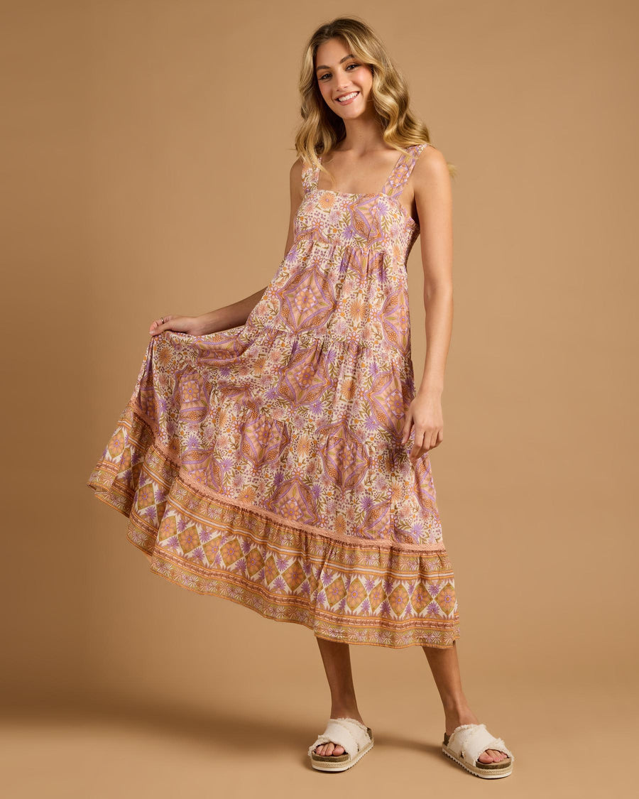 Billabong Just For You Shine On Midi Dress - Sunstone