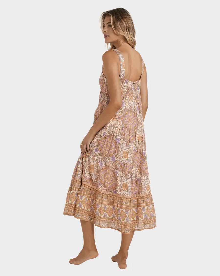 Billabong Just For You Shine On Midi Dress - Sunstone