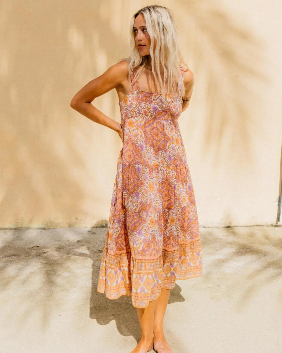 Billabong Just For You Shine On Midi Dress - Sunstone