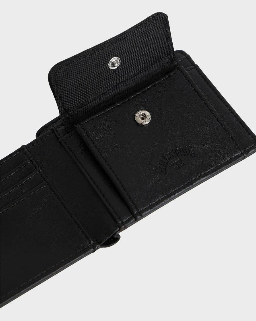 Billabong Range  Wallet  - Black/ Lime
