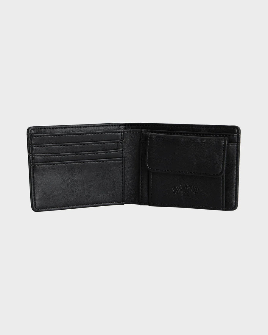 Billabong Range  Wallet  - Black/ Lime