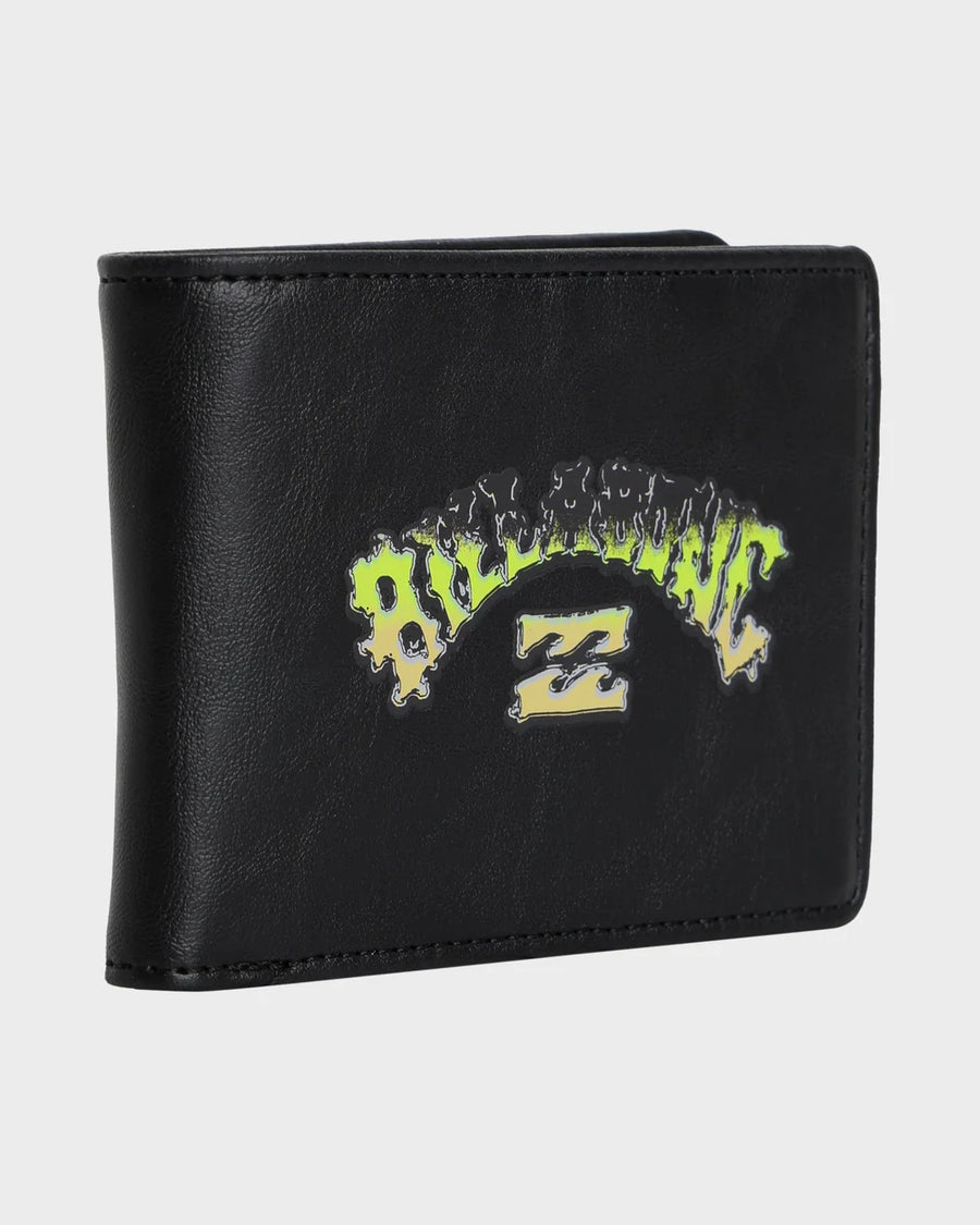 Billabong Range  Wallet  - Black/ Lime