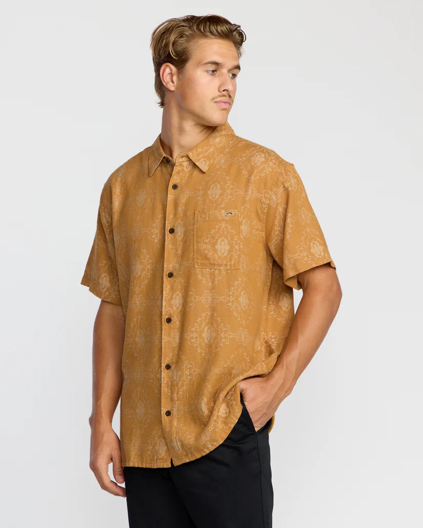Billabong Sundays Jacquard SS Shirt - Golden Haze