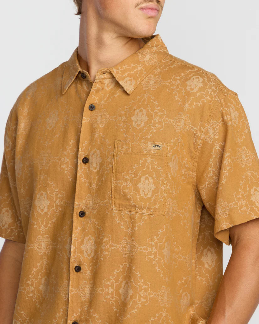 Billabong Sundays Jacquard SS Shirt - Golden Haze