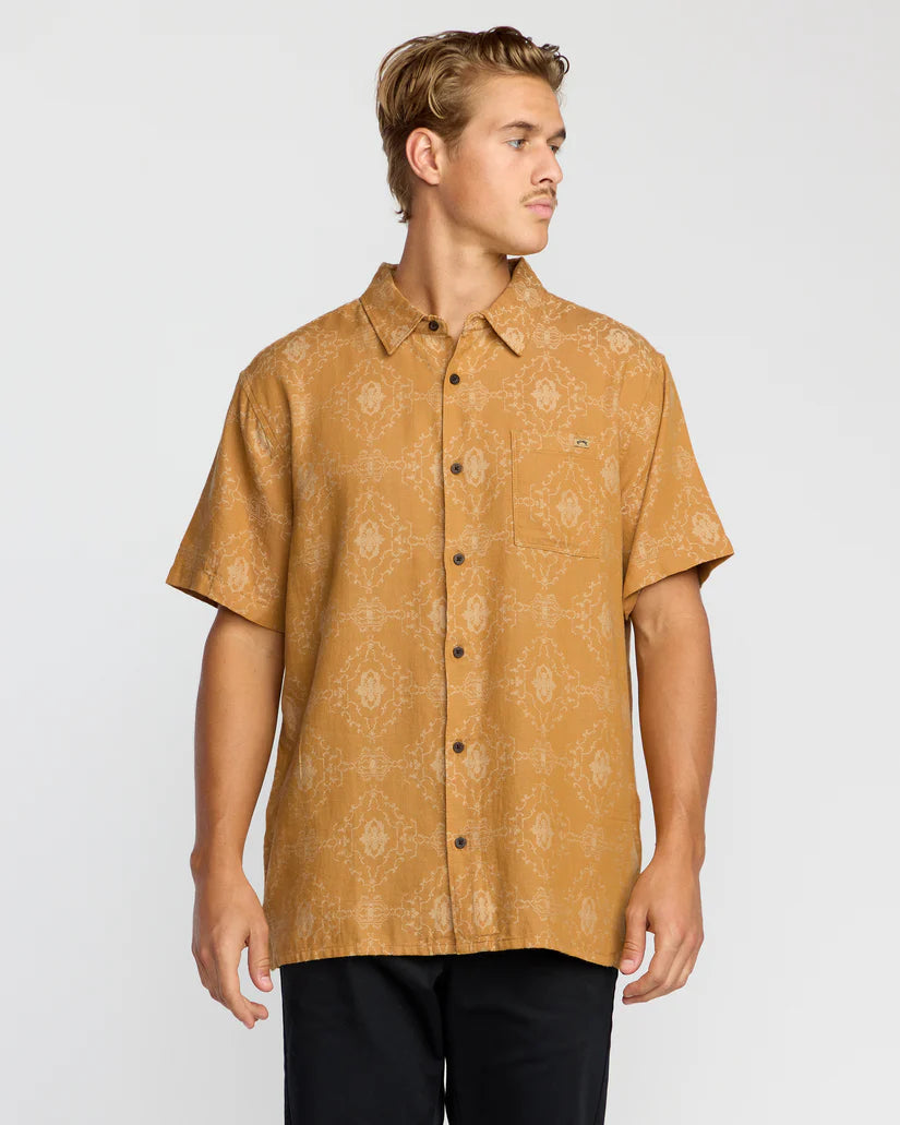 Billabong Sundays Jacquard SS Shirt - Golden Haze