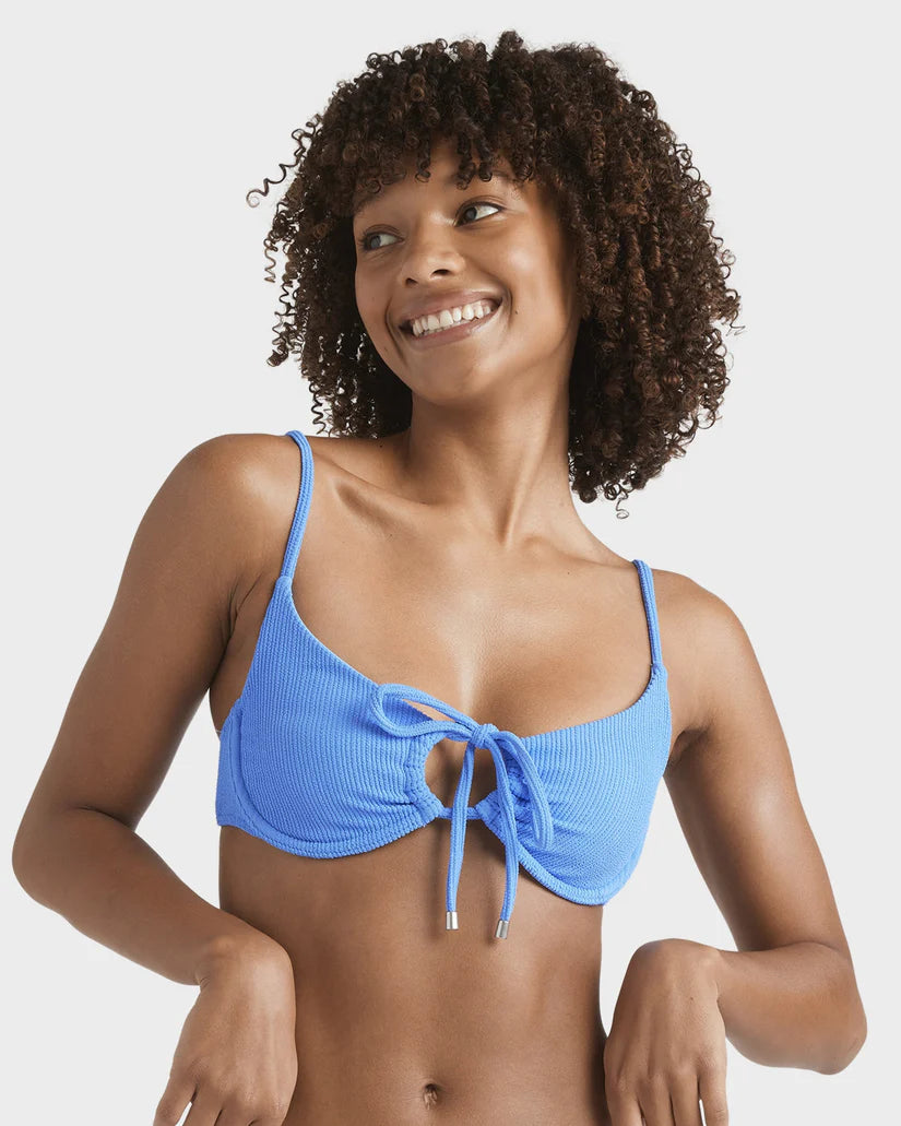 Billabong Sunrays Drew DD UWire Bikini Top - Tidal Blue