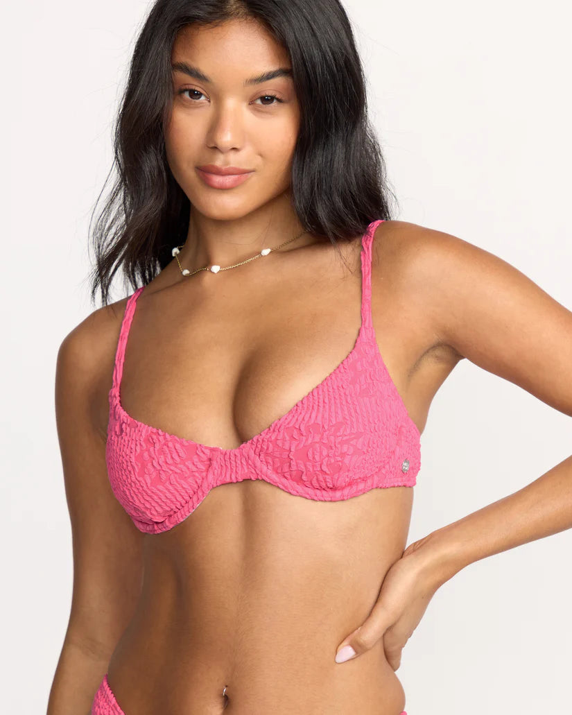 Billabong We're Wild Demi UWire Bikini Top - Paradise Pink