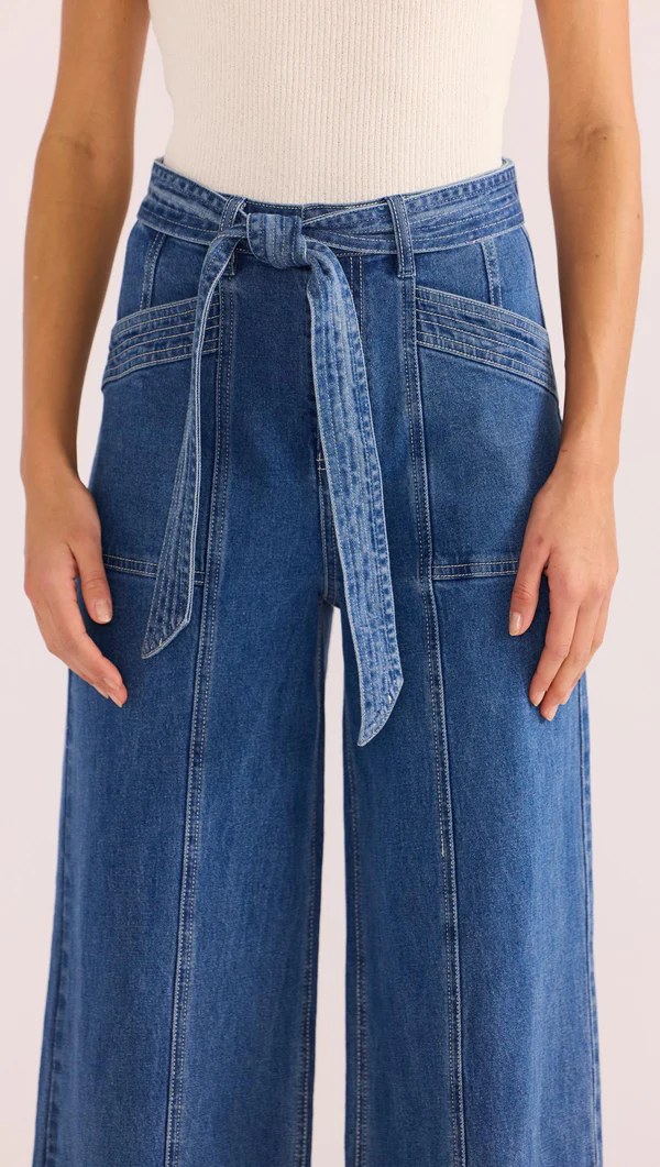 Minkpink Ellis Denim Panel Jeans - Denim