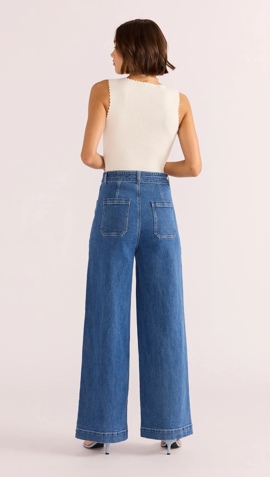 Minkpink Ellis Denim Panel Jeans - Denim
