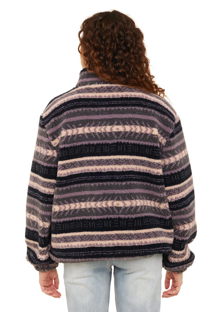 Sisstrevolution Smooth Sherpa  Fleece - Grey Heather / Purple