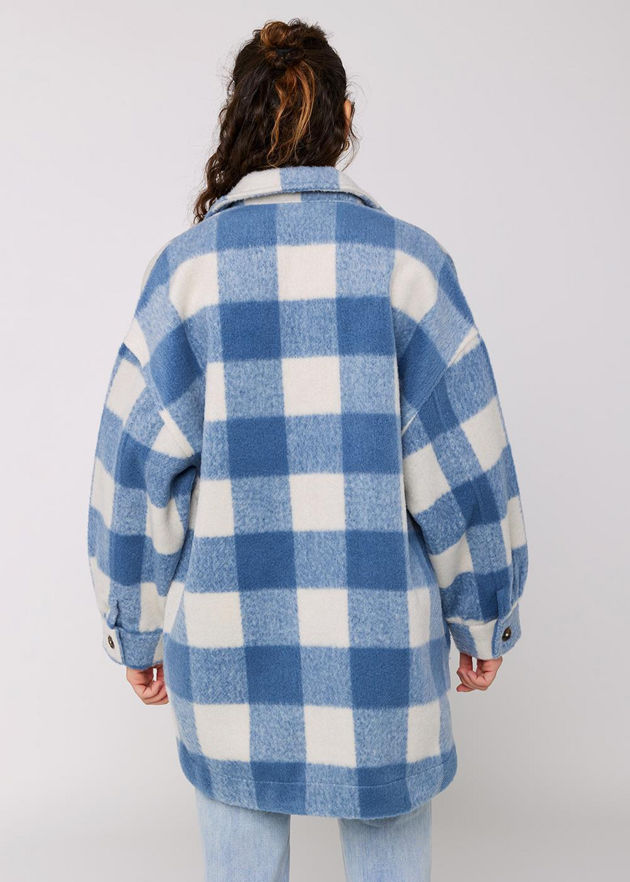 Sisstrevolution Marbella LS  Overshirt - Blue Fog