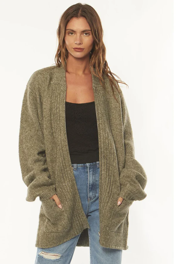 Amuse Lotus  LS Sweater - Moss