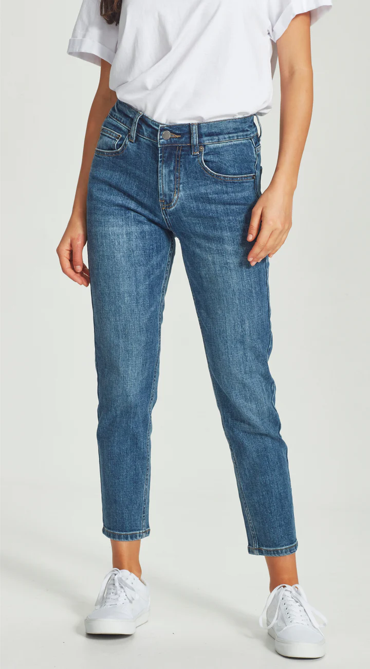 Junkfood Kailey Short Stuff Jean - Dark Blue