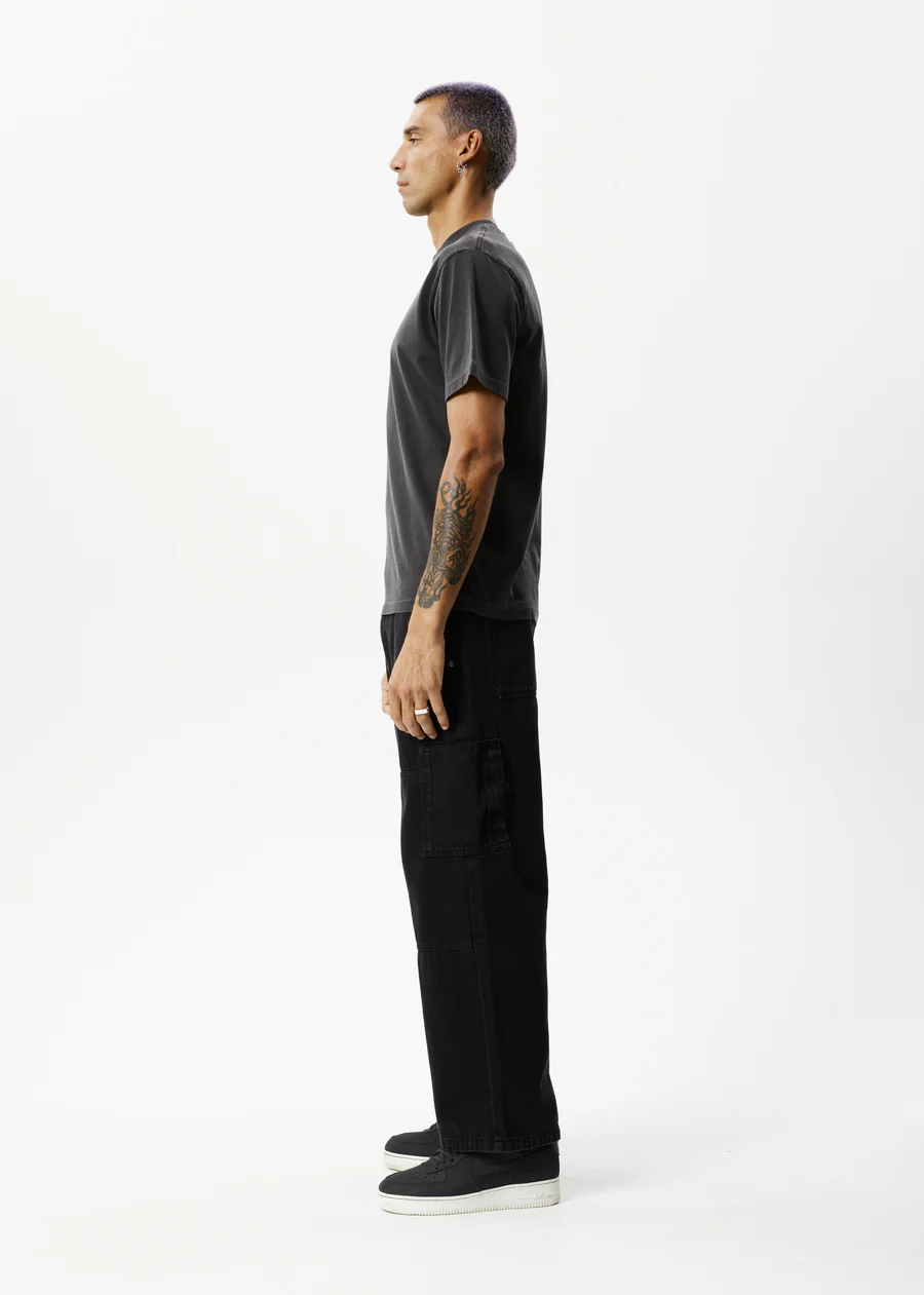 Afends Sunset Graphic Retro Tee - Stone Black