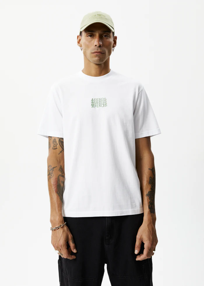 Afends Limits Graphic Retro Tee - White