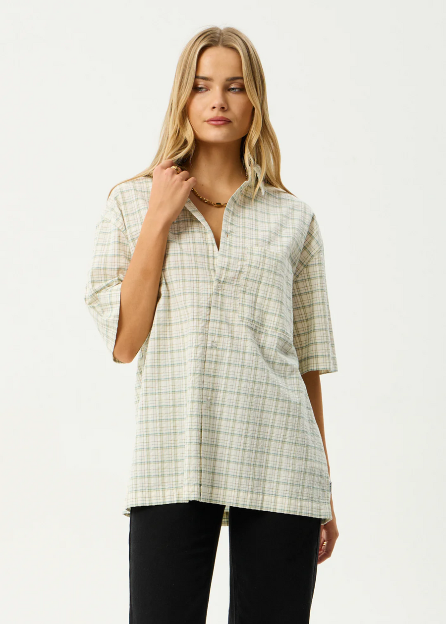 Afends Legacy Organic SS Shirt - Boa Check