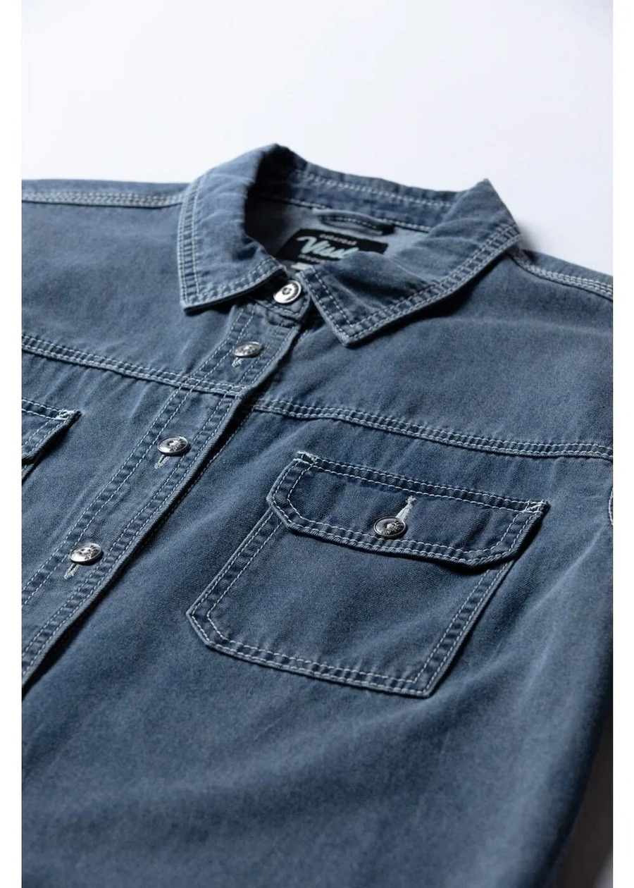 Vissla Creators Denim LS Workshirt - Dark Denim