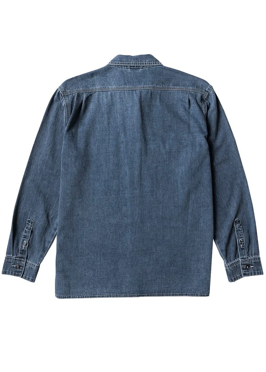 Vissla Creators Denim LS Workshirt - Dark Denim