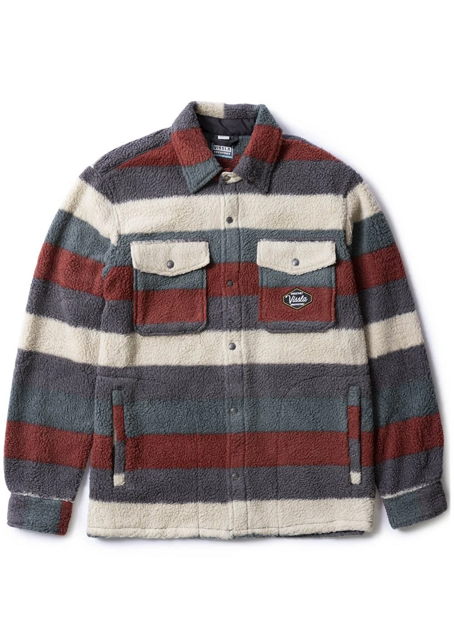 Vissla Peaks Sherpa Eco Woven Shirt - Fired Brick