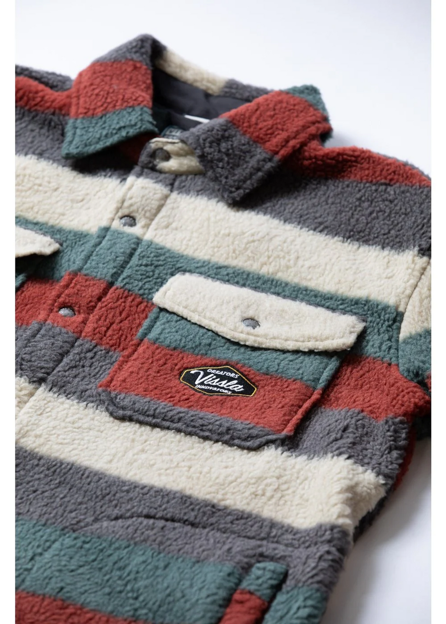 Vissla Peaks Sherpa Eco Woven Shirt - Fired Brick