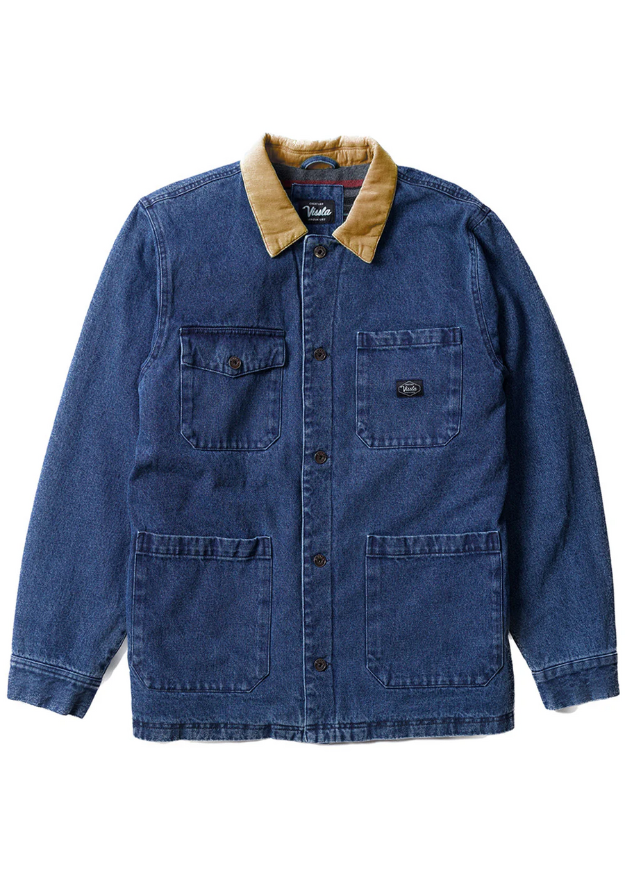 Vissla Peterson Jackets - Denim Blue Wash