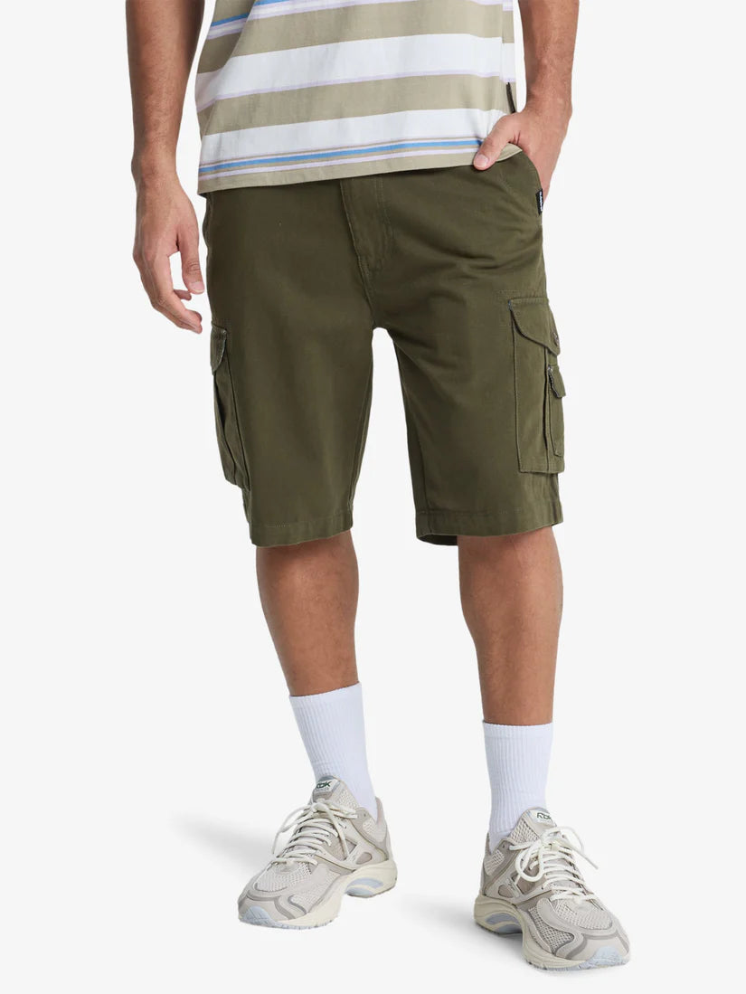 Quiksilver Crucial Battle Cargo Short - Grape Leaf
