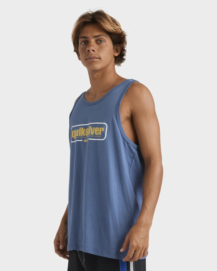 Quiksilver Retro Box Tank  Tee - China Blue