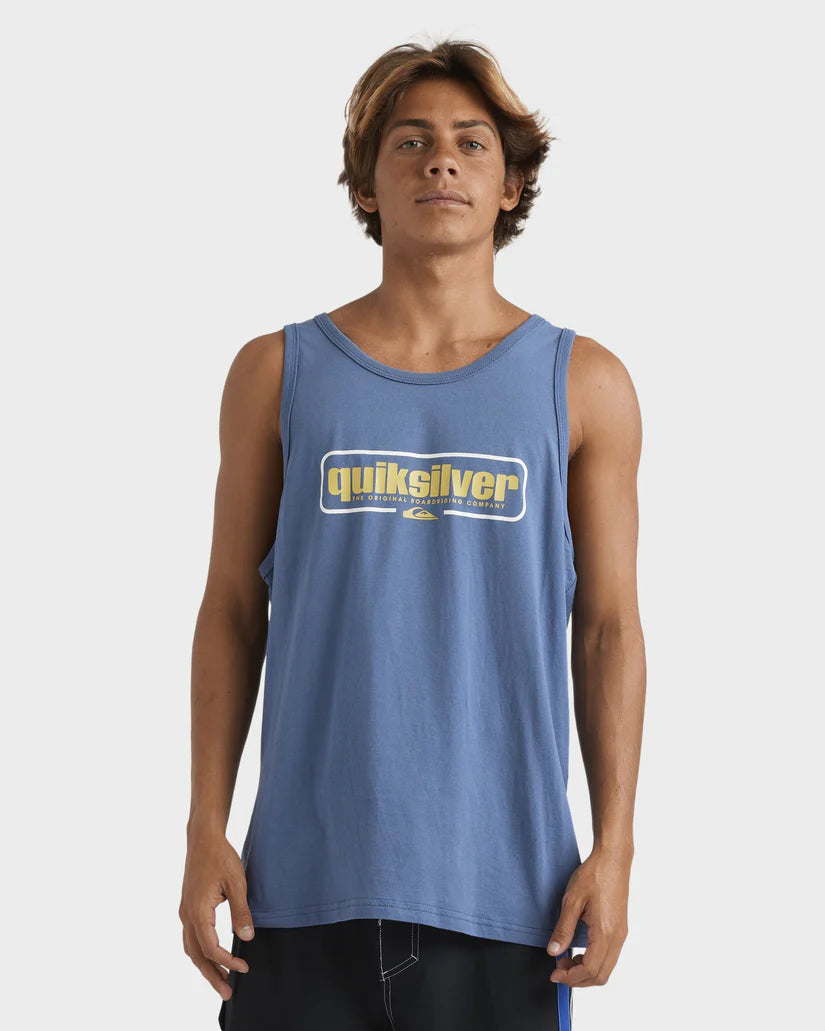 Quiksilver Retro Box Tank  Tee - China Blue